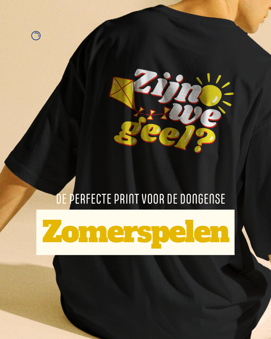 "Zijn we geel?" opdruk